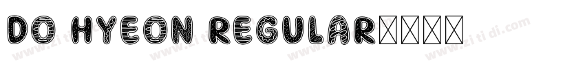 Do Hyeon Regular字体转换